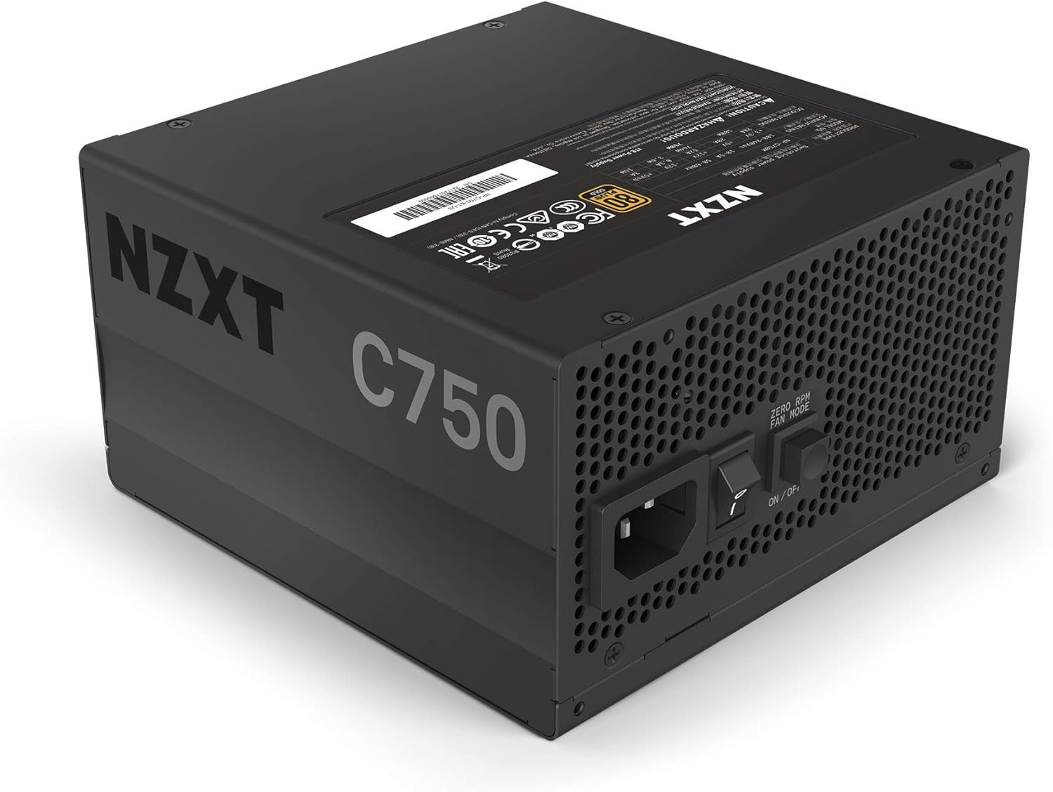 C750 - NP-C750M - 750 Watt PSU - 80+ Gold Certified - Hybrid Silent Fan Control - Fluid Dynamic Bearings - Modular Design - Sleeved Cables - ATX Gaming Power Supply - 2020
